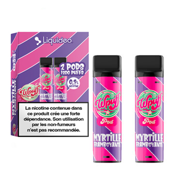 Capsules Wpuff Pod 2.0 Myrtille Framboyante - Liquideo