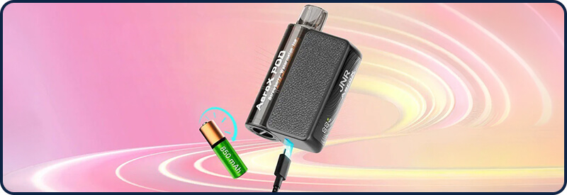 La batterie Aero X avec un cble de chargeur USB-C