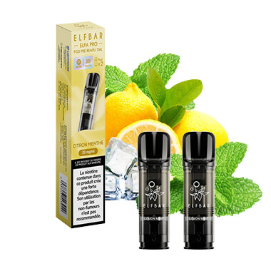 Capsules Elfa Pro Citron Menthe - Elf Bar