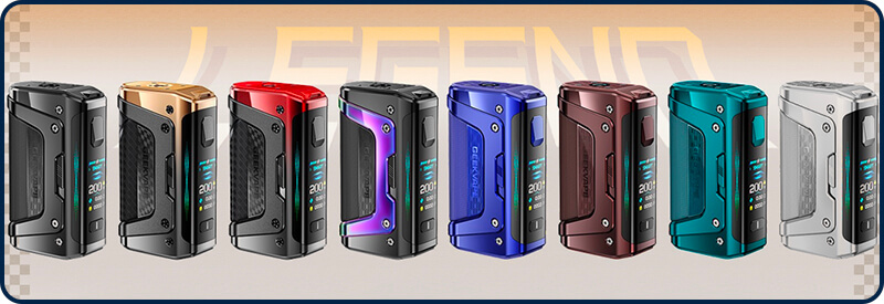 Toutes les couleurs de la Box Aegis Legend 5 de Geekvape