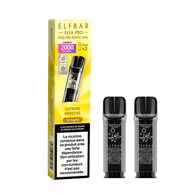 Capsules Elfa Pro Citron Menthe - Elf Bar