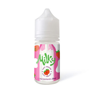 Arôme Lait Fraise 30ml Milky - Le Coq Qui Vape