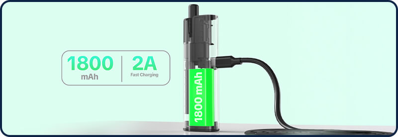 Vilter Max Aspire - Autonomie 1800mAh XXL